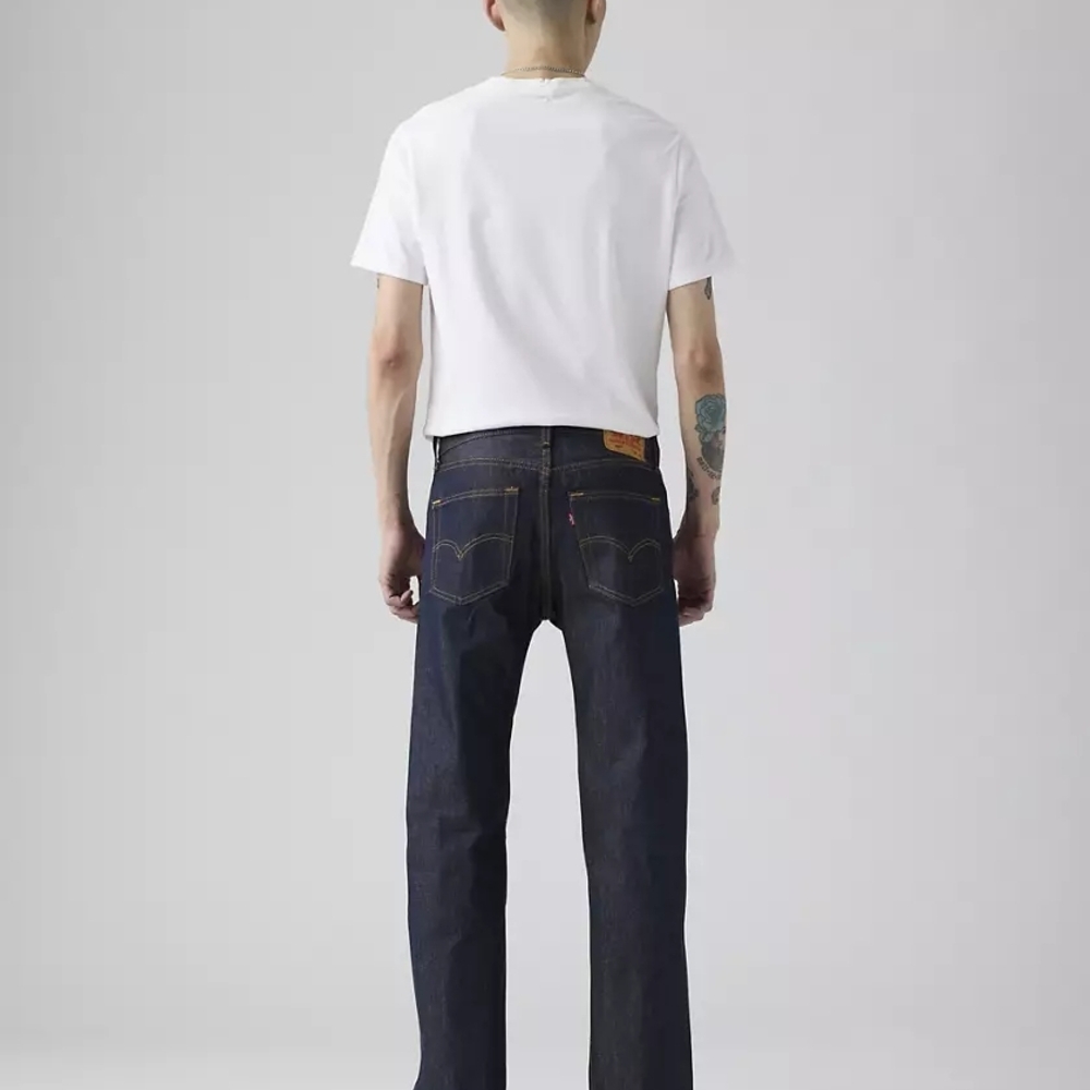 Levi's Mens 501 Original Shrink-to-Fit Jeans 42W x 32L Rigid Dark Wash 005010000